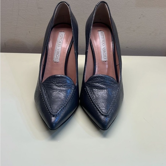 Vittorio Virgili made in Italy Black High Heeled Pumps made in Italy - Picture 1 of 8